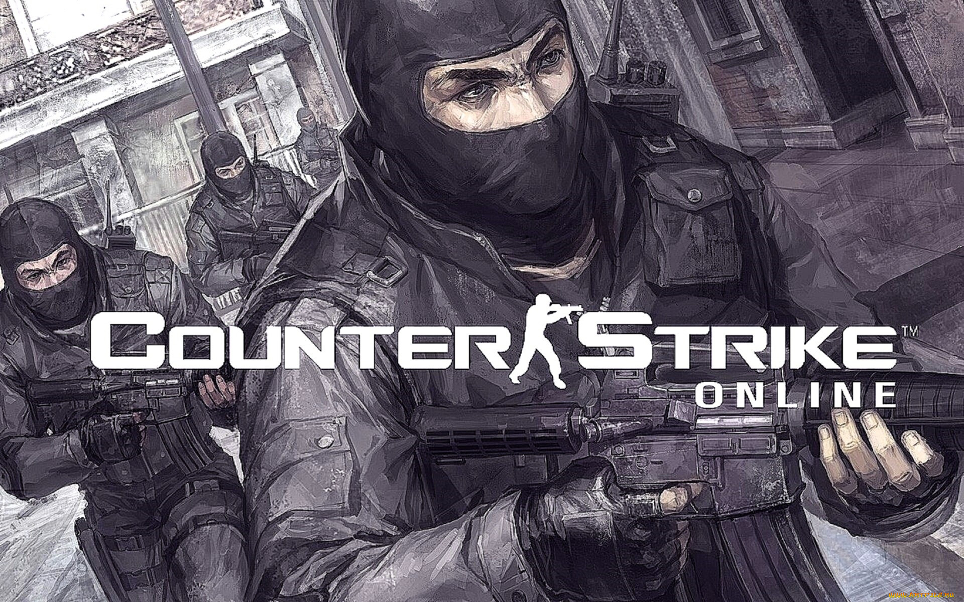 Обои Видео Игры Counter Strike, обои для рабочего стола, фотографии видео  игры, counter strike, спецназ, оружие, улица Обои для рабочего стола,  скачать обои картинки заставки на рабочий стол.